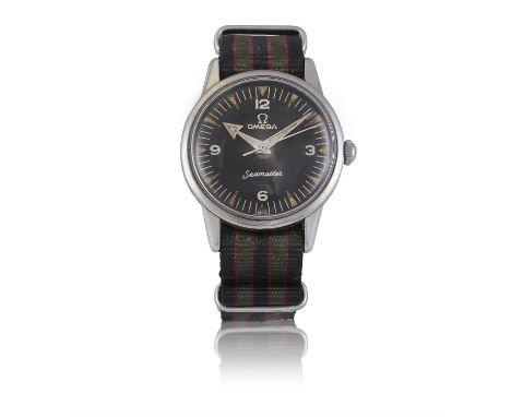 OMEGAREF. 14390/61 SC, SEAMASTERA rare stainless steel Early Seamaster manual winding diver’s wristwatchYear : C. 1950 Dial :