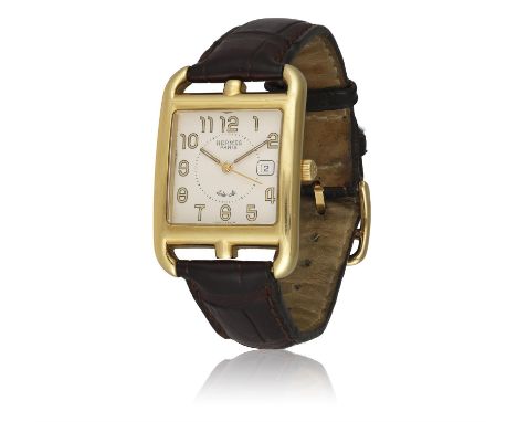 HERMES REF. CC1.785, CAPE CODE, 18K YELLOW GOLDAn 18k yellow gold self winding centre-seconds mens wristwatch with date.Year 