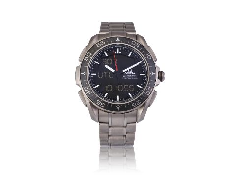 OMEGA REF. 318.90.45.79.01.001 SPEEDMASTER SKYWALKER X-33,A titanium on titanium multifunctional quartz chronograph, centre-s