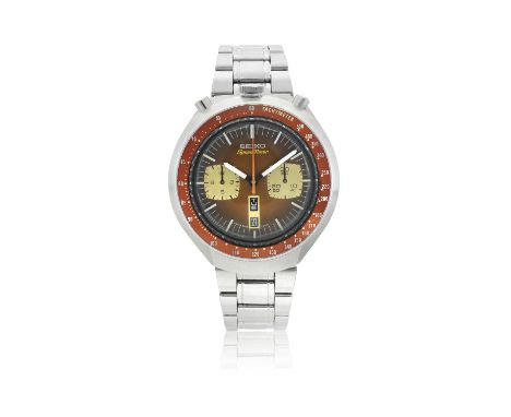 SEIKO REF. 6138.0040, SPEED-TIMER « BULLHEAD »A  stainless steel Vintage self-winding chronograph centre-seconds with day and