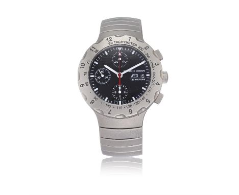 PORSCHE DESIGN BY ETERNAREF. 6500.10, TitaniumA titanium, self-winding chronograph centre-second wristwatch with day and date