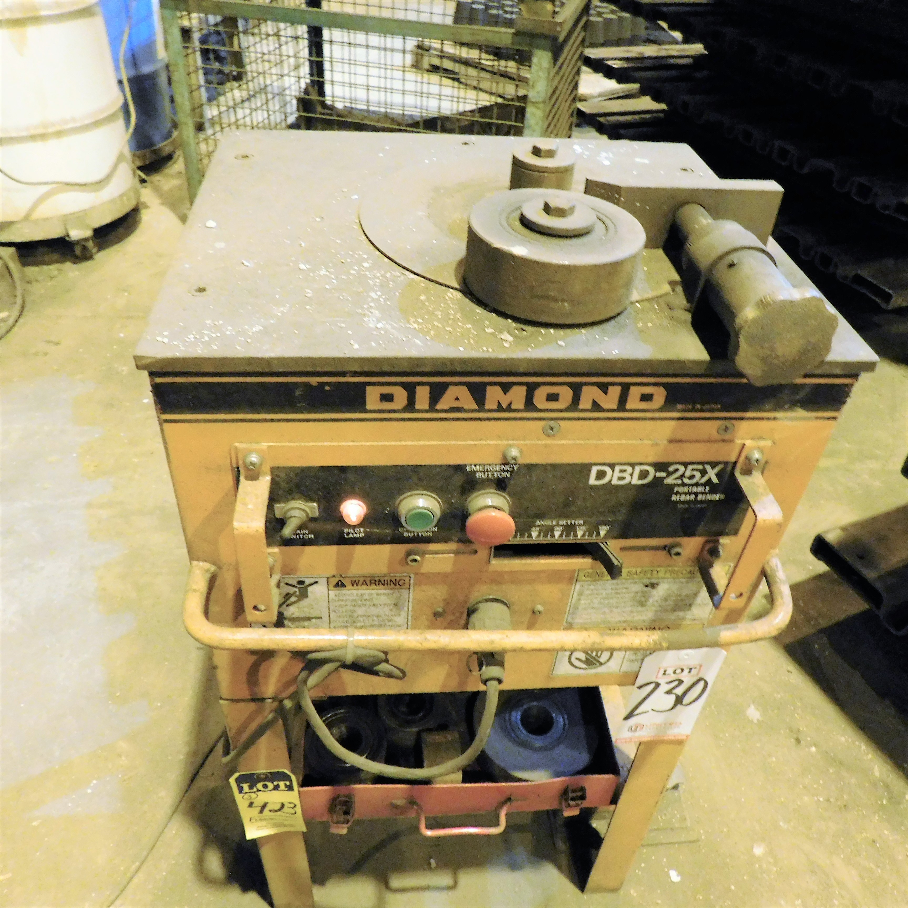 DIAMOND REBAR BENDER MODEL DBD25X