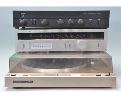Hi-Fi - A mixed group of hi-fi music stacking system consisting of a Marantz TT 2000 Auto Return Direct Driver System record 