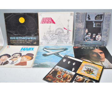 A mixed group of&nbsp;LP vinyl record albums to included artists and bands Pink Floyd Relics, Tubular Bells Mike Oldfield, Th