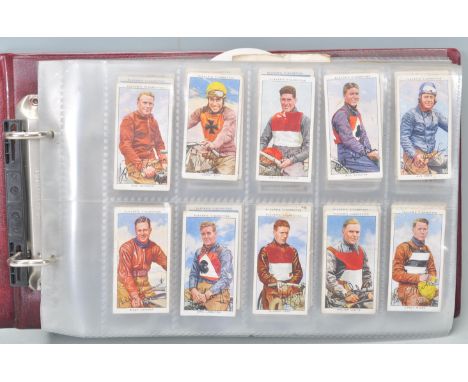 A collection of vintage 20th Century cigarette trade cards in full and part sets to include complete set of Players Speedway 