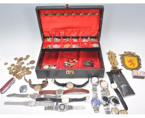 A collection of vintage and 20th century watches to include Newmark, Sekonda, Casio, Marcel Drucker, Loaded, digital, Avia, R