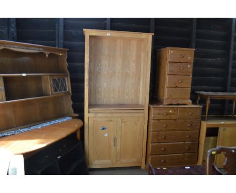 A light oak bookcase