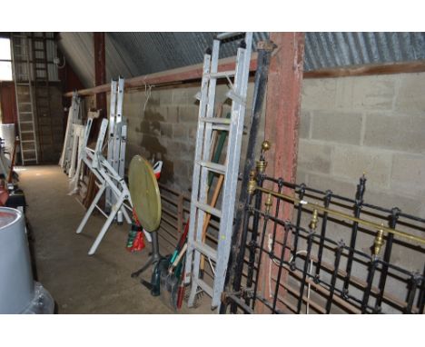 An aluminium ladder