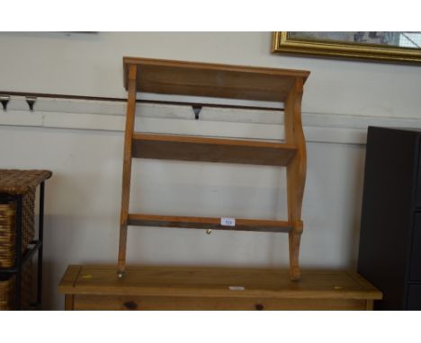 A pine hanging shelf 