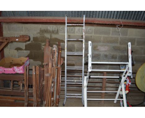 An aluminium ladder