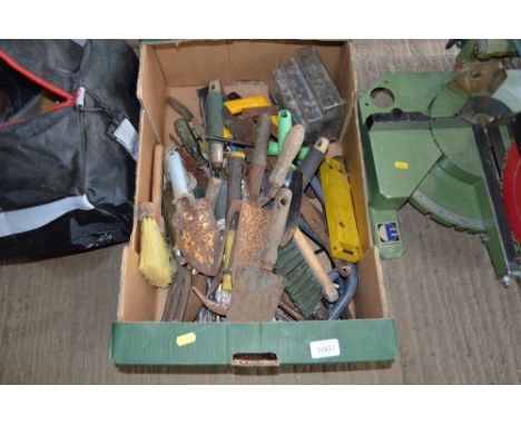 A box of hand tools 