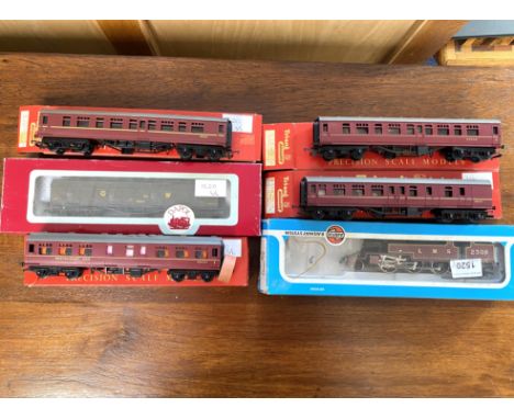 Railway Interest. Tri-Ang Railways Precision Scale Models - Comprises Main Line Coach Maroon, Restaurant Car M2001, Main line