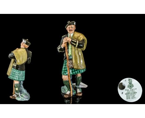 Royal Doulton - Early Hand Painted Ceramic Figure ' The Laird ' Small Base. HN2361. Designer M. Nicol. Issued 1969 - Not Know