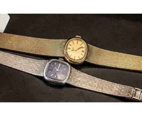 Two Ladies Silver Wristwatches, Both Rotary, Manual Winds, Fully Hallmarked. Gross Weight 94 grams