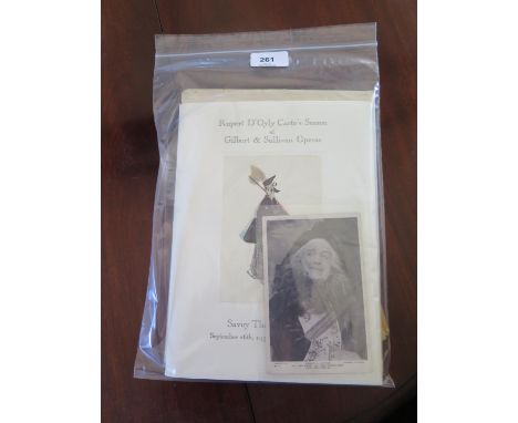 A signed postcard of Henry A. Lytton as the The Duke in The Gondoliers, and a souvenir programme of 'his farewell season at t