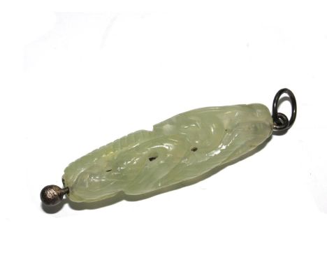 A carved jade pendant 