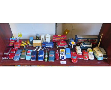 Corgi Ferrari Berlinetta, Mr. Softee Van, Jaguar Mark X, Ford Cortina Estate, Ford Express Service, other cars and light comm