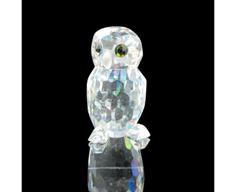 Part of the Woodland Friends Group. Clear body, frosted beak, black and yellow inset eyes. Swarovski backstamp.7636 000 001. 