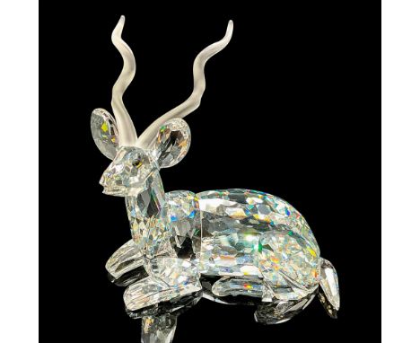 This figurine embodies the spirit of the continent's rich natural heritage with its sparkling clear crystal body, twisted hor