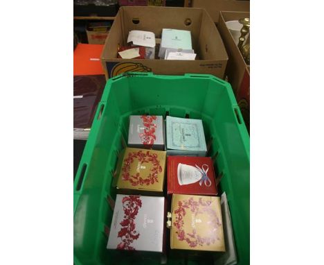 Two boxes of Lladro commemorative bells