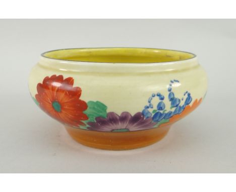 CLARICE CLIFF 'GAYDAY' PATTERN BIZARRE SERIES SUGAR BASIN, 13cms diam