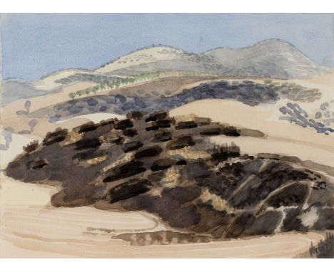 David Parfitt (b.1943)'Untitled hill landscape' watercolour, signed and dated 1989 in pencil lower right, 22.5cm x 31cm Condi