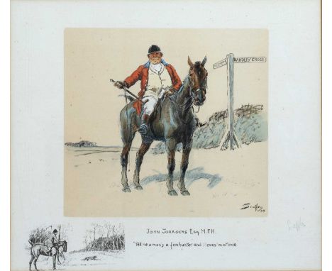 Charles Johnson Payne (1884-1967)'John Jorrocks Esq. M.F.H', photolithograph, signed in pencil 'Snaffles', 35cm x 40cmConditi
