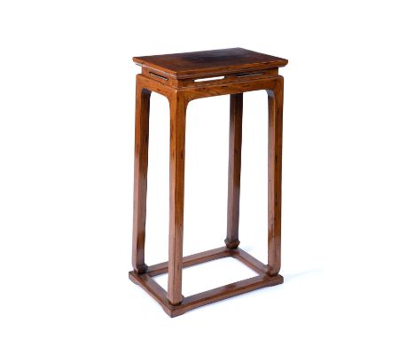 Elm tall urn stand Chinese, in the Ming style, 51cm x 32cm x 94cm highCondition report: Good with light wear.