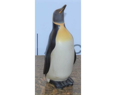 Knabstrup pottery money box Danish, 'Pondus the Penguin' money bank, marked Landsmandsbanken to the base, 24cm highCondition 