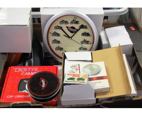 A mixed lot to include digital camera, LCD clock, Handy Lamp etc