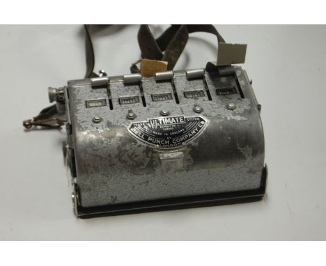 A bus conductors ticket machine by the Bell Punch Co Ltd of London, patent No.568805