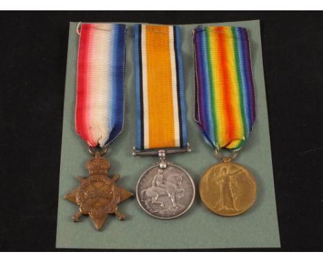 A 1914/15 Trio to 22894 Pte C. Algar, Essex R.