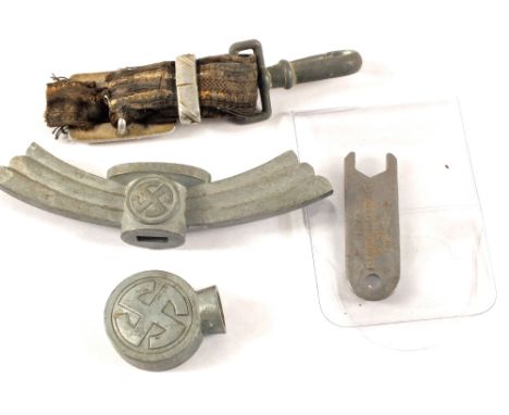 A German (PATTERN) dagger spanner with parts