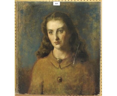 MANNER OF LINTOTT Portrait head and shoulders of a lady, oil on canvas, 55 x 50cm Condition Report: Available upon request
