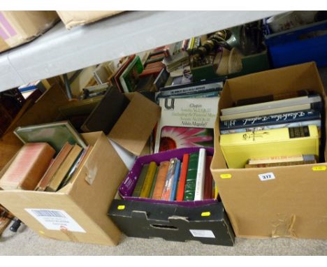 Quantity of vintage books and a small selection of LP vinyl records, mainly classical music