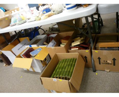 Good quantity of vintage and other books in eight various boxes