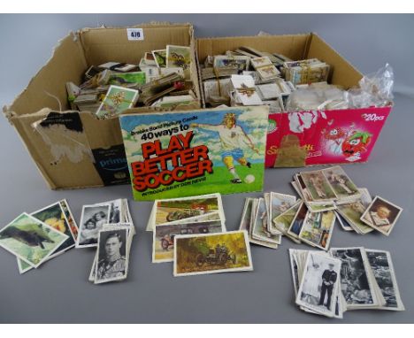 Large collection of vintage cigarette and other collector's cards