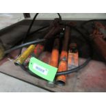 LOT OF HYDRAULIC POWERED PUMP W/ATTACHED RAM (IN CENTRAL TOOL CRIB)
