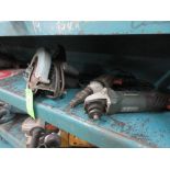 LOT OF POWER TOOLS INCL SKILSAW 7 1/4" CIRCULAR SAW, METABO 4 1/2" ANGLE GRINDER AND POWER DRIVER (I