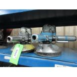 LOT OF 2 - 7" PNEUMATIC ANGLE GRINDERS (IN CENTRAL TOOL CRIB)