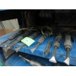 LOT OF 6 PNEUMATIC CHISELS W/ATTACHMENTS (IN CENTRAL TOOL CRIB)