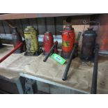 LOT OF 5 BOTTLE JACKS (12 TON AND UP) (IN CENTRAL TOOL CRIB)