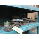 LOT OF WIRE WHEEL AND GRINDING DISKS (7" AND 5") (IN CENTRAL TOOL CRIB)