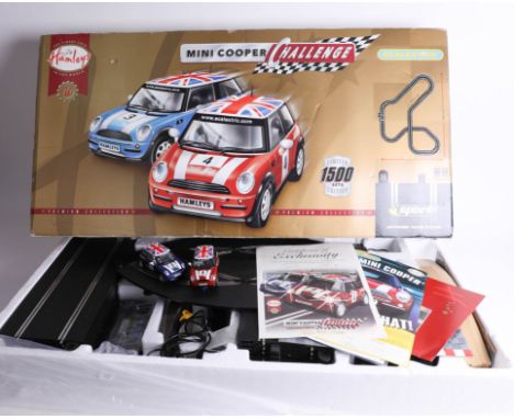 A Hamley's 'Mini Cooper Challenge' Scalextric set, limited edition 319/1500 with certificate, boxed.