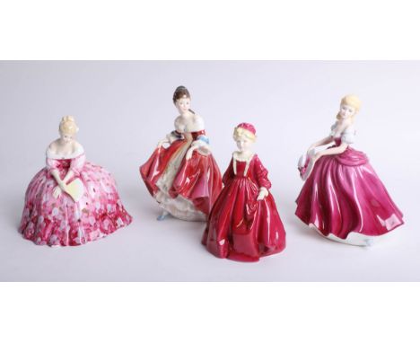 Royal Worcester figure 'Grandmothers Dress', two Royal Doulton figures including 'Victoria' HN2471 and 'Southern Bell' HN2229