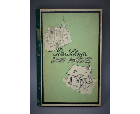Malik-Verlag. - Schnur, Peter (d. i. Josef Kolarić). Die Hütte. Zehn Erzählungen. 76 S., 2 Bl. 19,3 x 12,7 cm. Illustr. OHalb