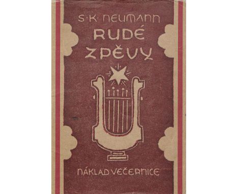 Capek, J. - Neumann, St. K. Rudé zpvy (Rote Gesänge). 68 S., 2 Bl. Illustrierte OBroschur (etwas berieben und mit Randknicken