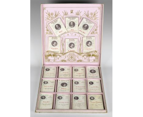 Literatur-Spiel. Citatenquartett für Jung und Alt. 180 chromolithographische Spielkarten in strukturgeprägter illustrierter O