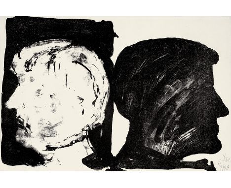 Fußmann, K. - Rohleder, Wittich. Tage. Sieben Gedichte. 6 Doppelbogen. Mit 8 Original-Lithographien von Klaus Fußmann. 33 x 2