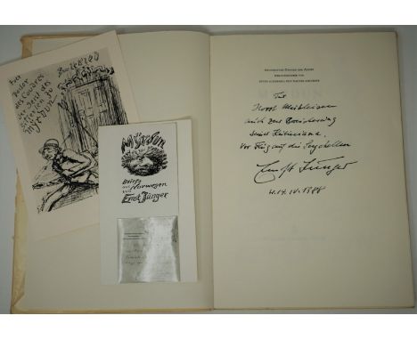 Jünger, Ernst. Myrdun. Briefe aus Norwegen. 77 S., 1 Bl. Mit illustr. Titel und zahlr.  Abb. nach Zeichnungen von Alfred Kubi